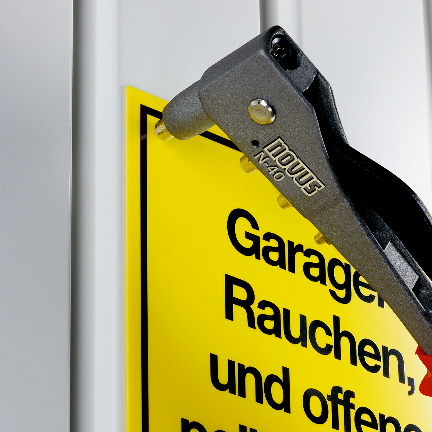 Signs can be securely attached to a wide range of different surfaces.